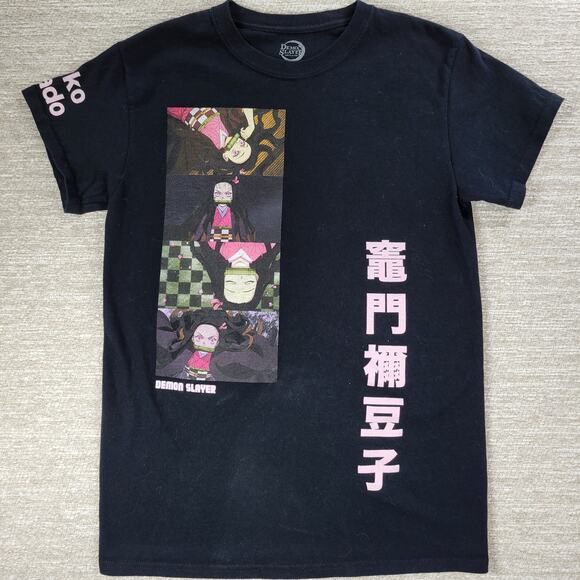 Demon Slayer Nezuko Kamado Anime Shirt Small Black Graphic Print Japanese Manga - Picture 10 of 10